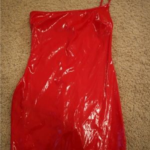 Fashio Nova Latex Mini Dress